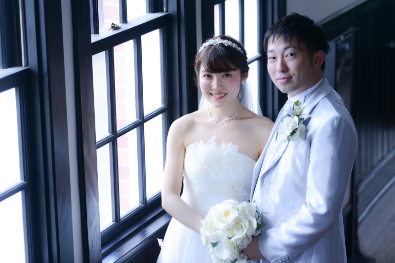 お2人の母校のチャペルにて