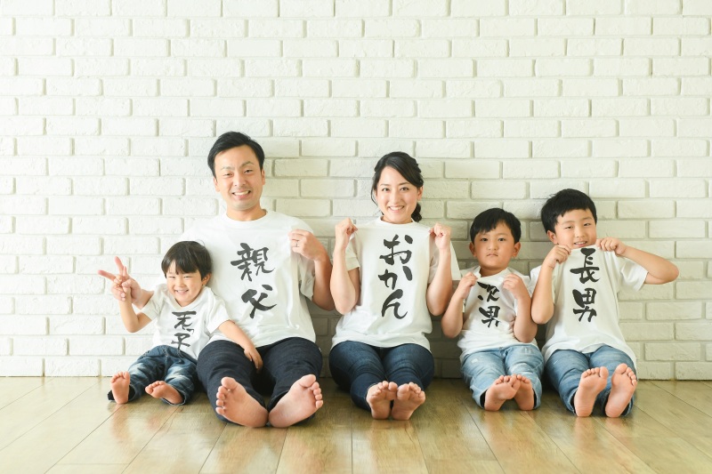 家族全員オリジナルTシャツで!