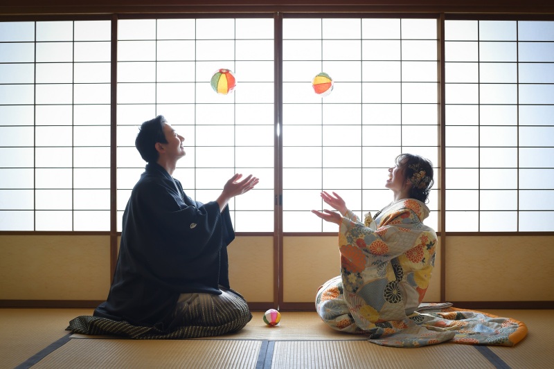 遊びながら