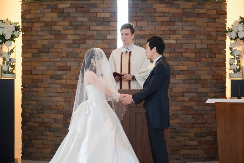 チャペルにて挙式のはじまりです…