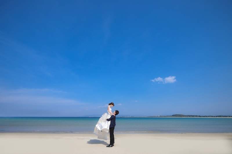 志賀島の壮大な海にて・・・