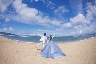 憧れの海とほっこり庭園で撮影！