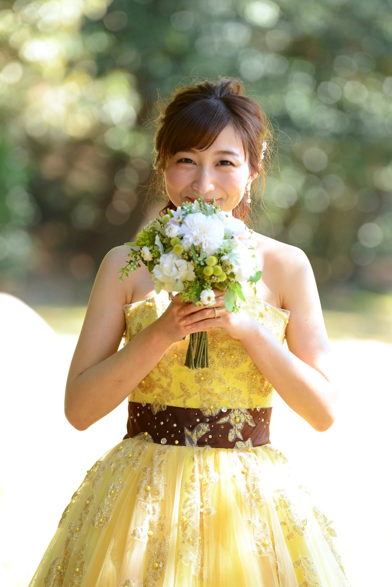 お気に入りのドレスで