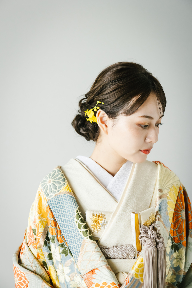 さまざまなカラー＆柄の着物をご用意