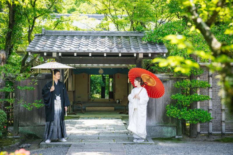 【120日前先得割引で3万円割引/雨天延期も￥0】庭園ロケーション撮影プラン（データ100カット）