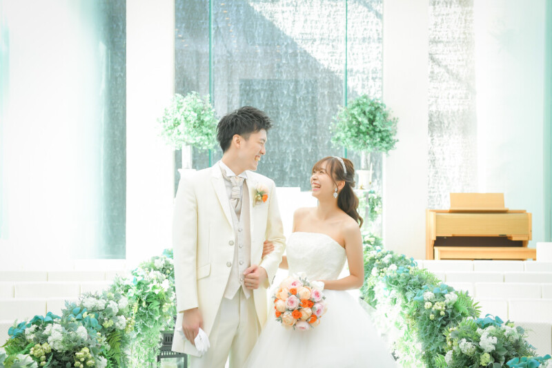 【チャペルフォトプラン】ご家族と一緒にセレモニーフォトも可能♪｜洋装1着｜ロケーション｜事前試着｜データ付き