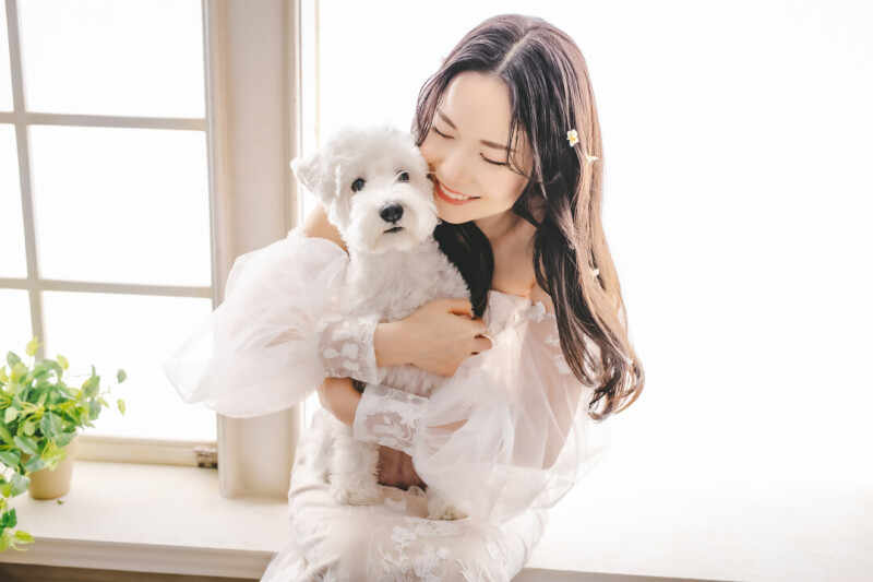 【小さな家族（ペット）と撮影】スタジオ撮影／たっぷり1時間！貸切スタジオ撮影プラン（データ100カット）