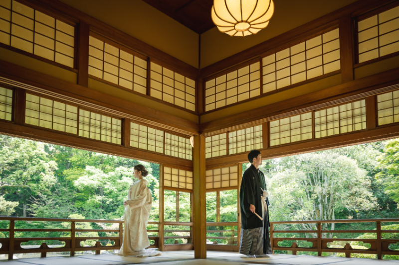 【120日前先得割引で3万円割引/雨天延期も￥0】庭園ロケーション撮影プラン（データ100カット）