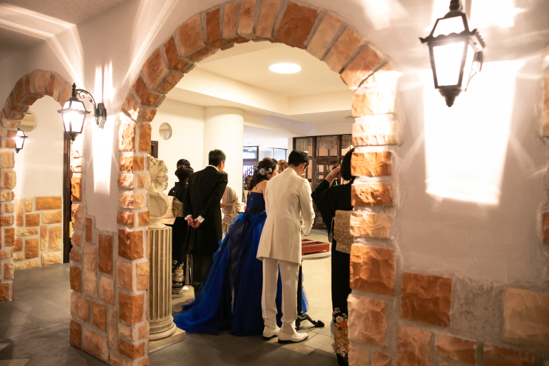 ゲストの皆様をお見送り