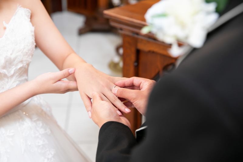 指輪交換・・・*