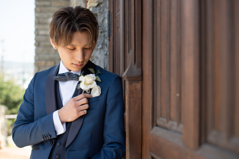 ご新郎様もカッコよく…!