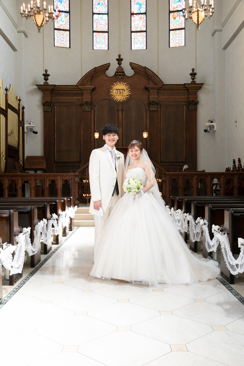 まずはチャペルで記念写真撮影!