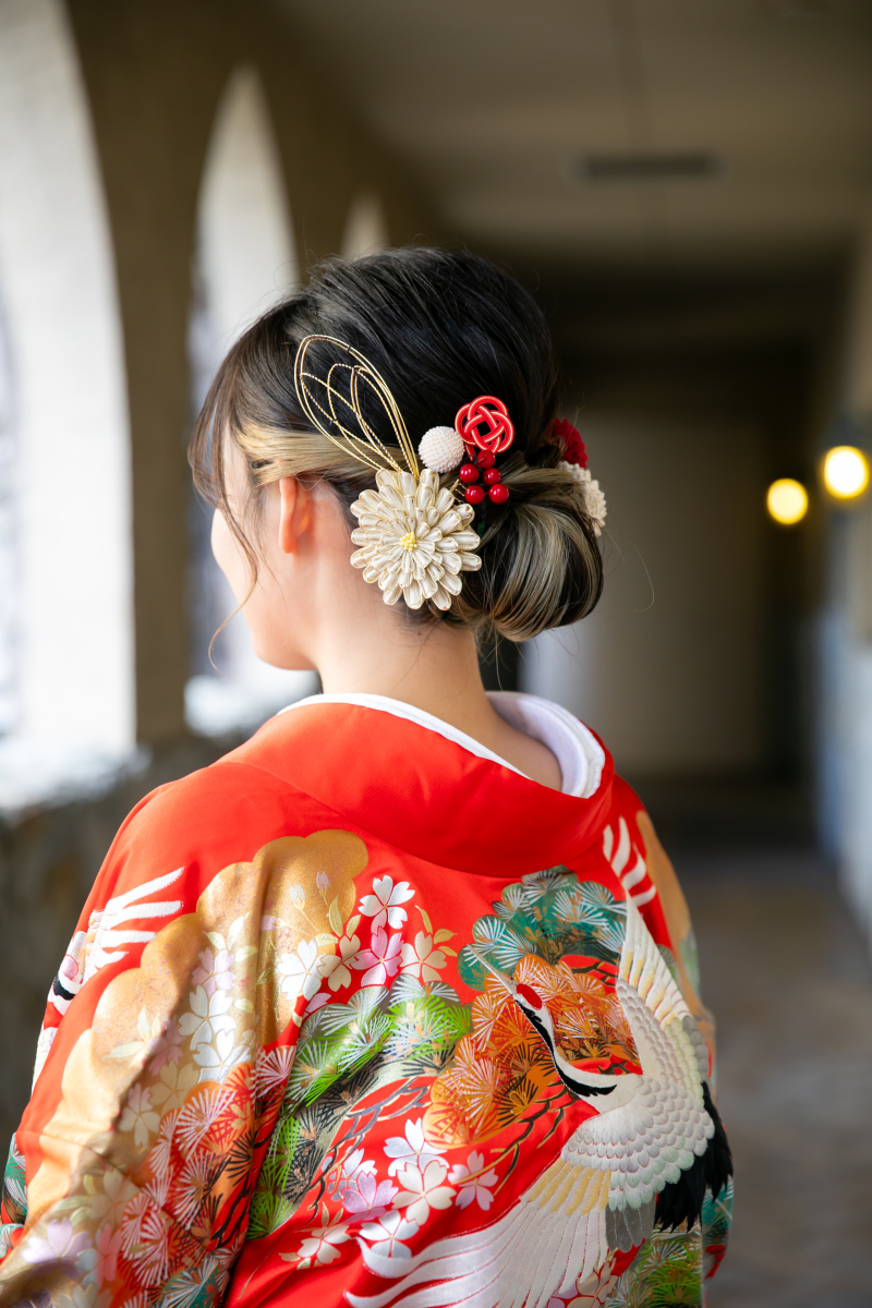 ヘアアレンジのポイントは