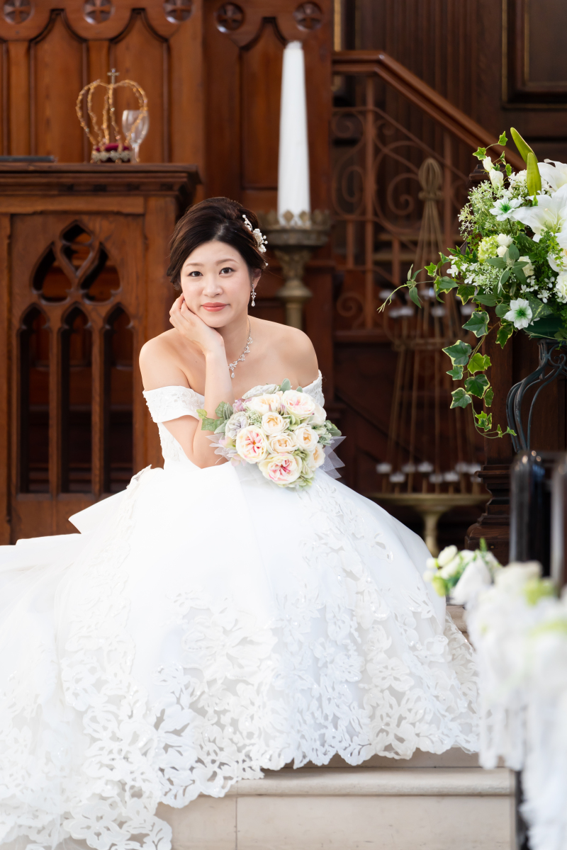 ご新婦様のソロショット…＊