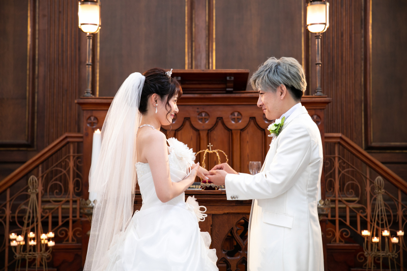 指輪交換シーン♡