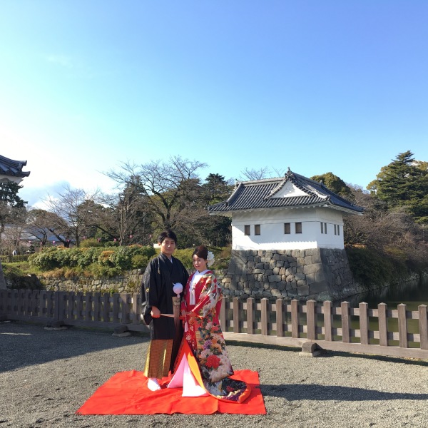 小田原城のお堀端