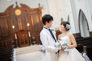 チャペルで挙式のような家族フォト☆