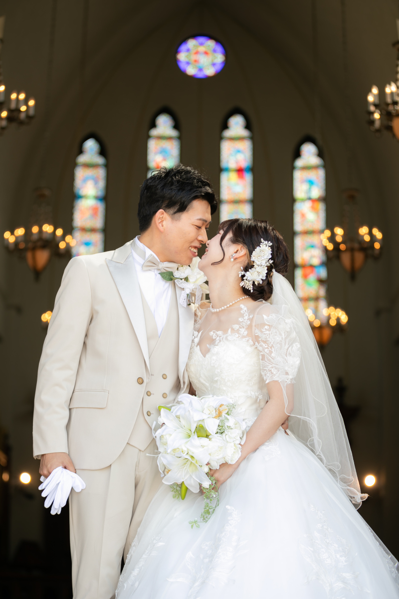 フォトウェディングLucia小田原店_洋装フォト【チャペル撮影】