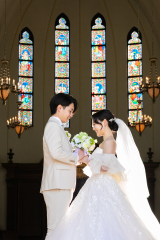 フォトウェディングLucia小田原店_洋装フォト【チャペル撮影】