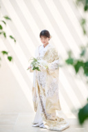 Kimono:White×Gold