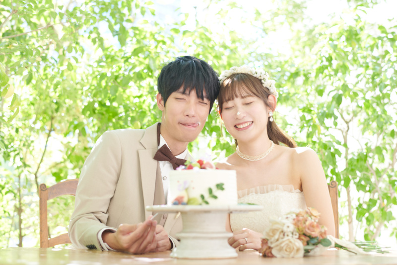 木漏れ日の下でファーストバイト♪