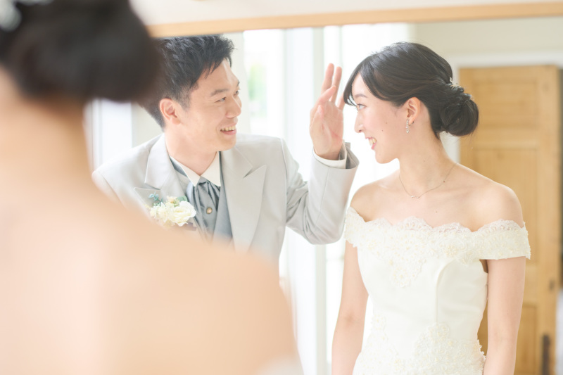 リラックスしている時のお二人の笑顔は逃しません！