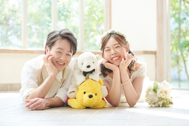 撮影の締めくくりはキュートなゲストと一緒に♡