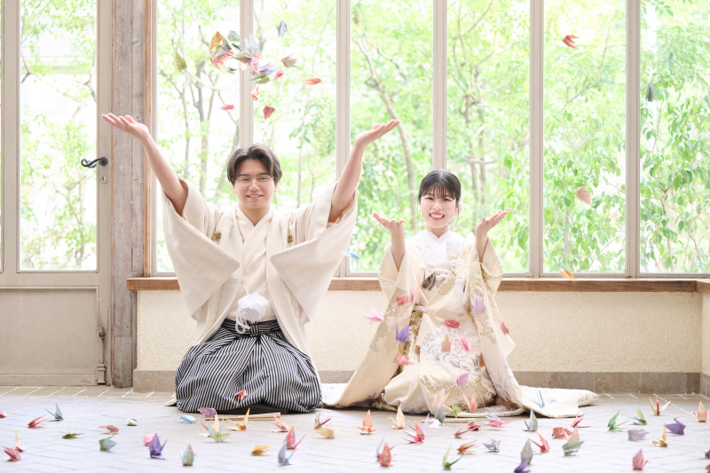 舞い上がる鶴とともに