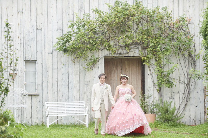 2着目のドレスの撮影です