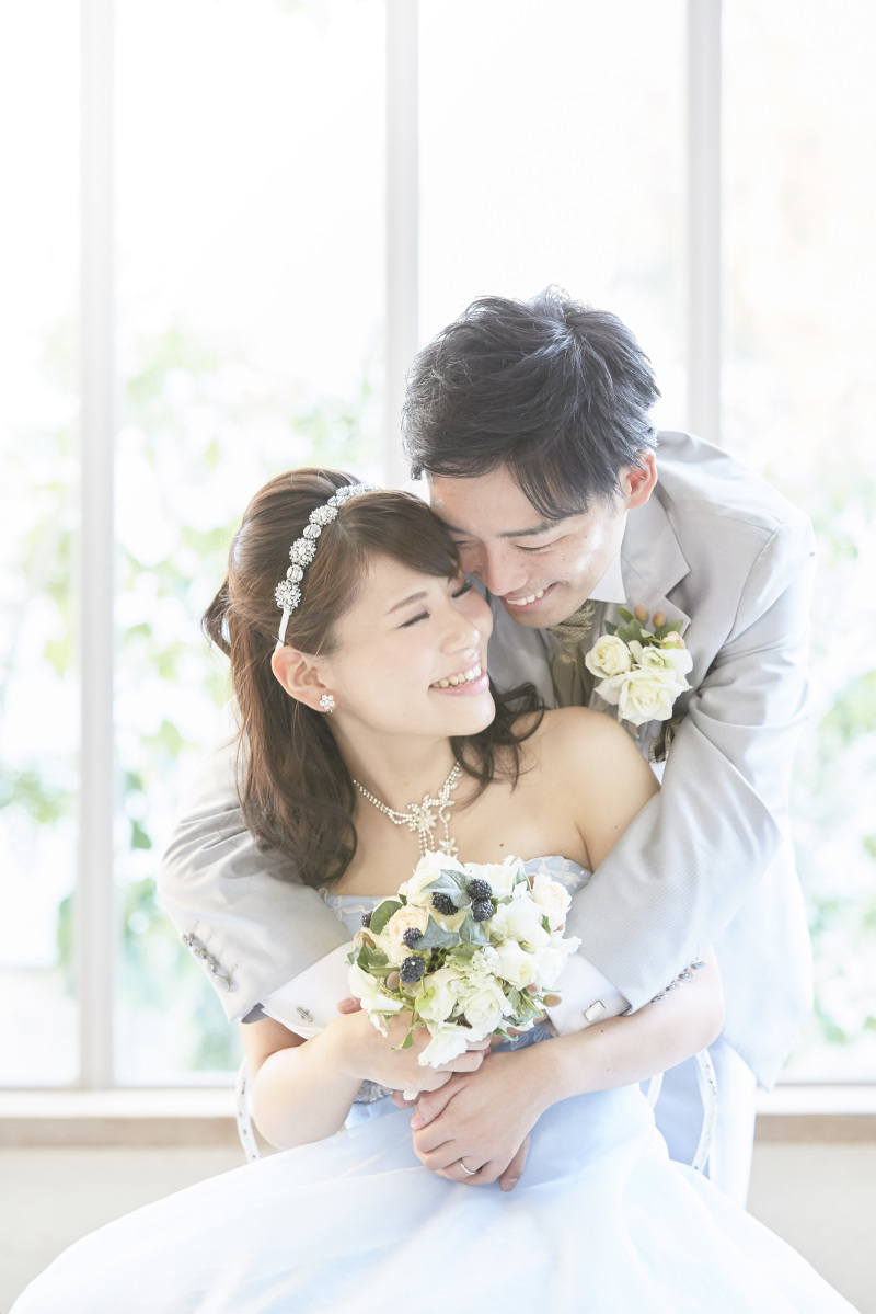 2着目のドレスは爽やかなブルーで