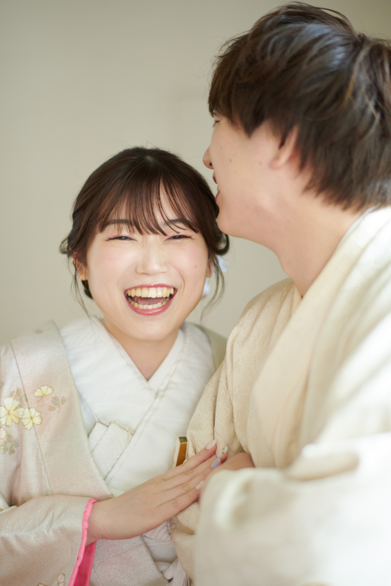 お二人の照れた表情も♡♡