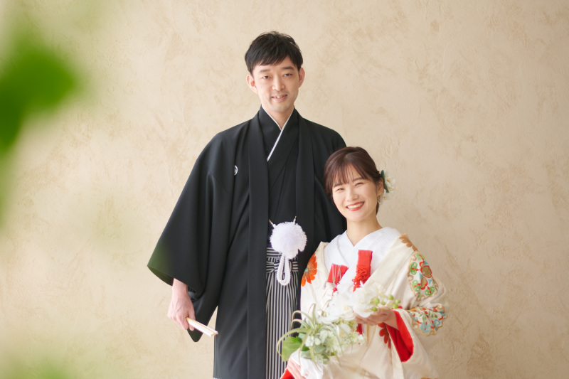 お二人揃って和装のカットから♪