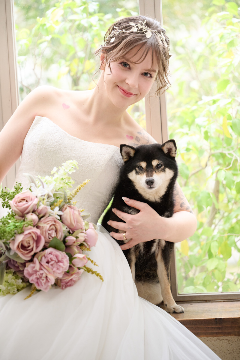 わんちゃんと一緒にぎゅーっ♡