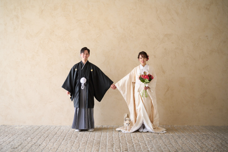 高い天井のスタジオならではの引きショット