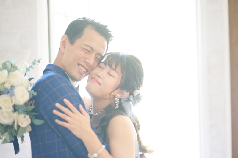 逆光が爽やかなハグショット^^