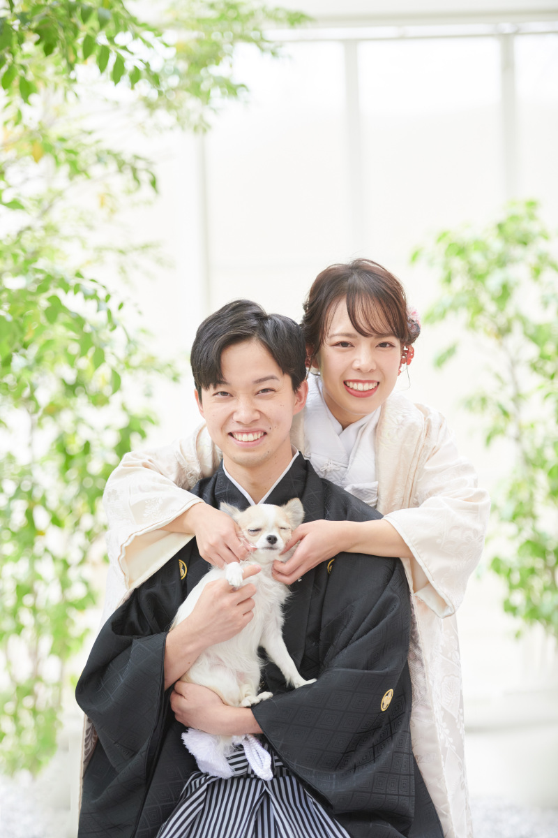 最後はお庭での撮影に♪