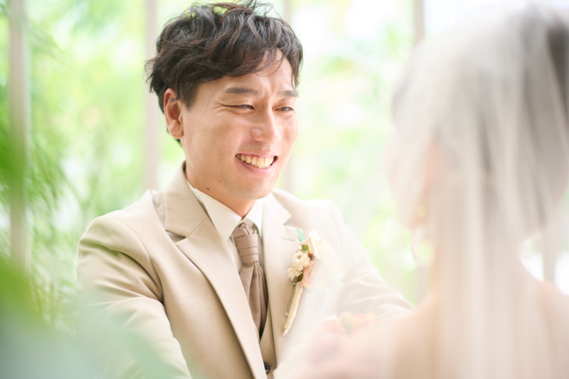 とろけそうな新郎様の笑顔も^^