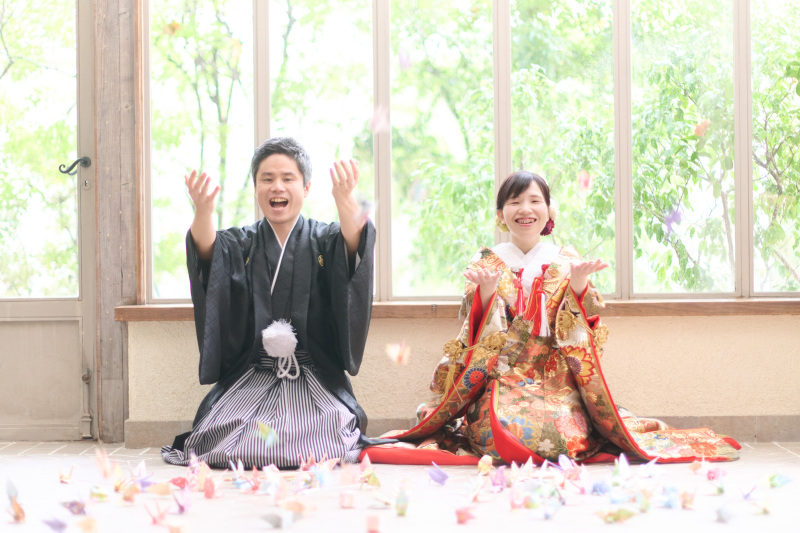 笑顔と一緒に鶴が舞います♪