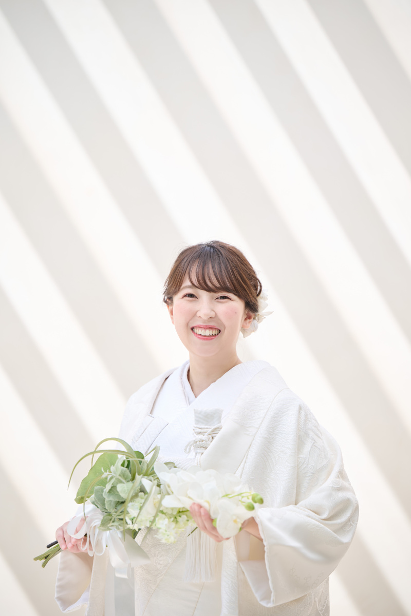 笑顔が素敵な奥様の撮影からスタート!