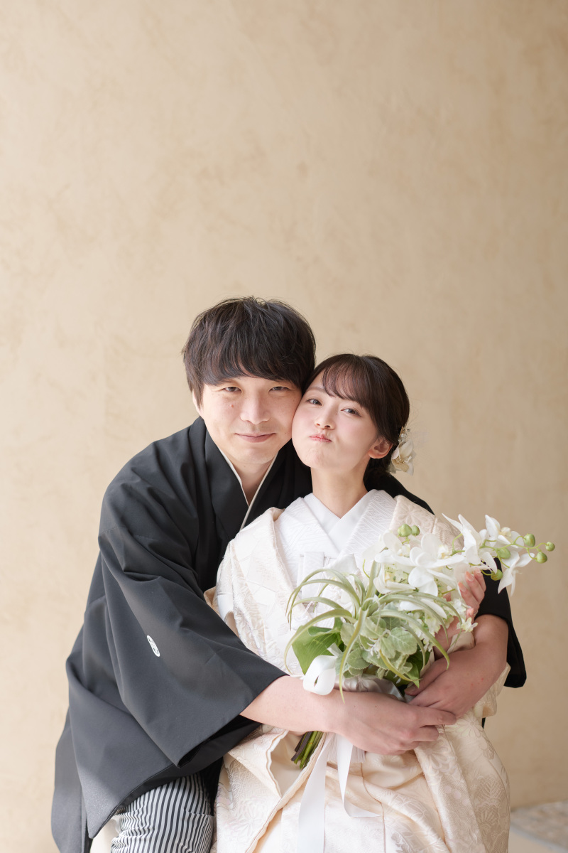 お二人の華やかな装いが映えます♡