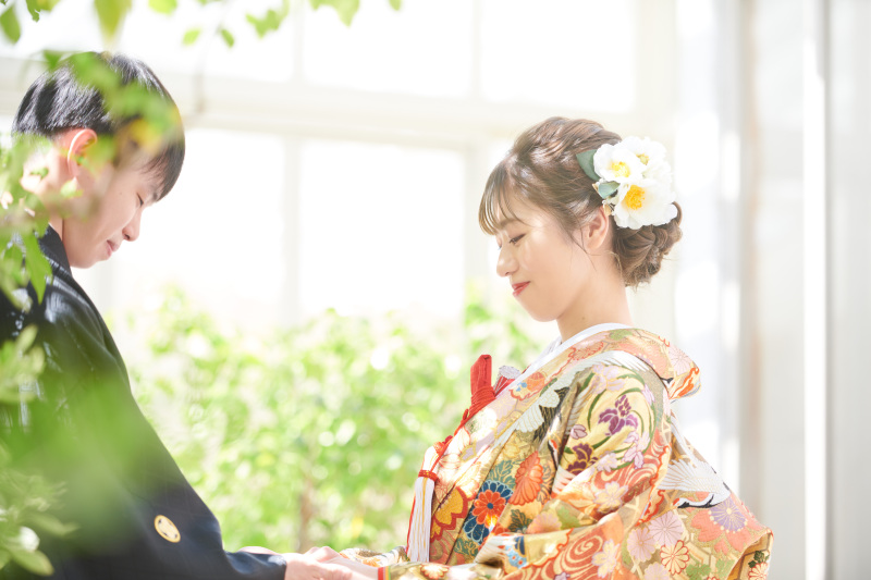 季節を問わず一年中グリーンを背景に♪