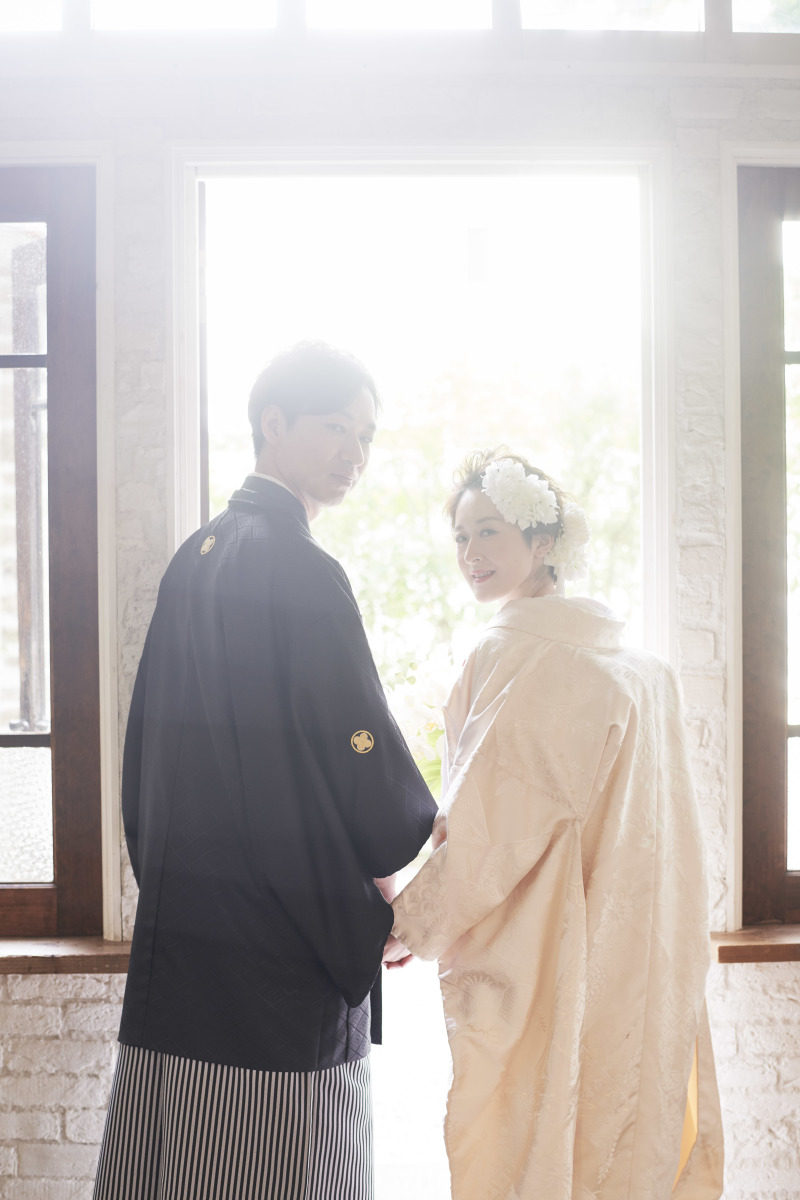 お色直しで和装に