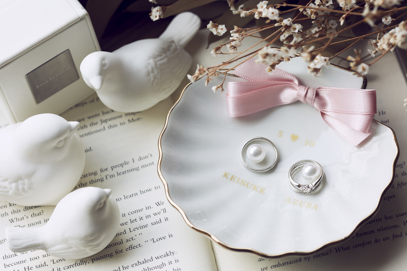 リングも写真に残しました♪