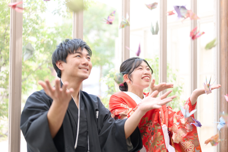 鶴が舞う一場面！