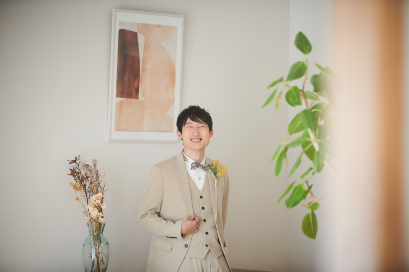 笑顔の準備バッチリな旦那様ソロ!