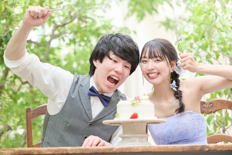 お日様の下でファーストバイト♡