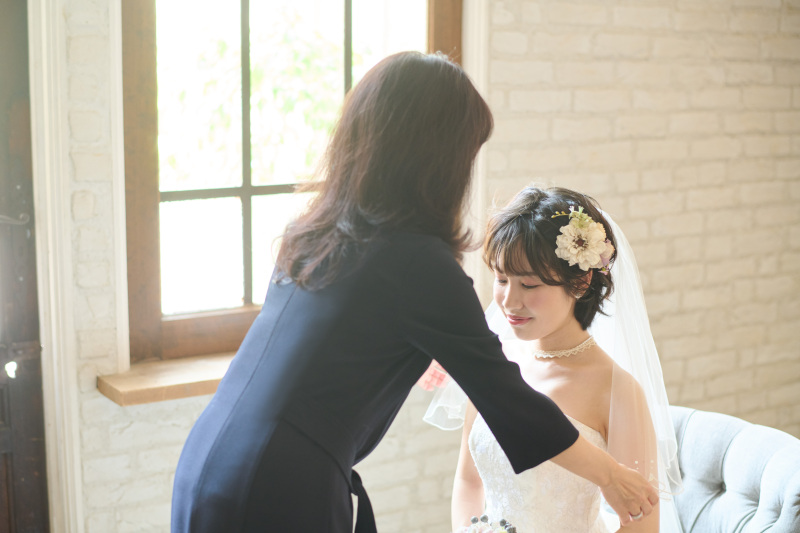 感動的なベールダウンシーン