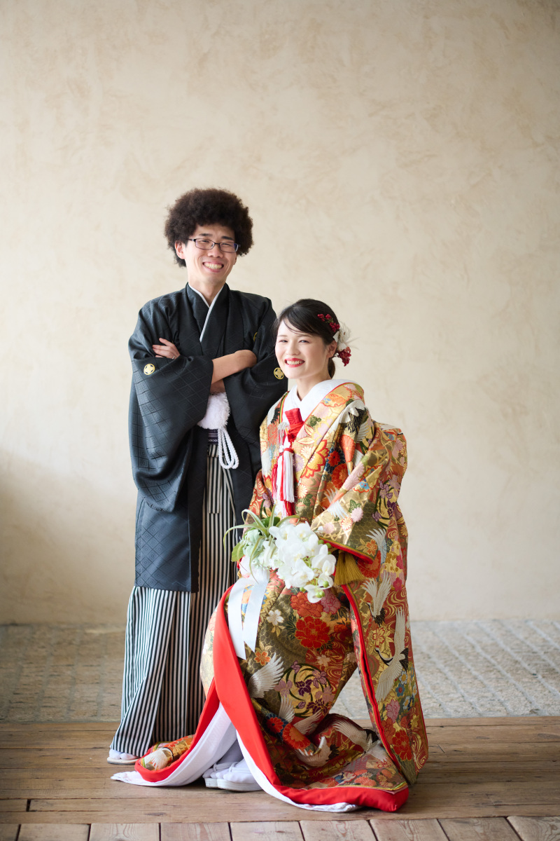 写真館風のかっちり写真も♡