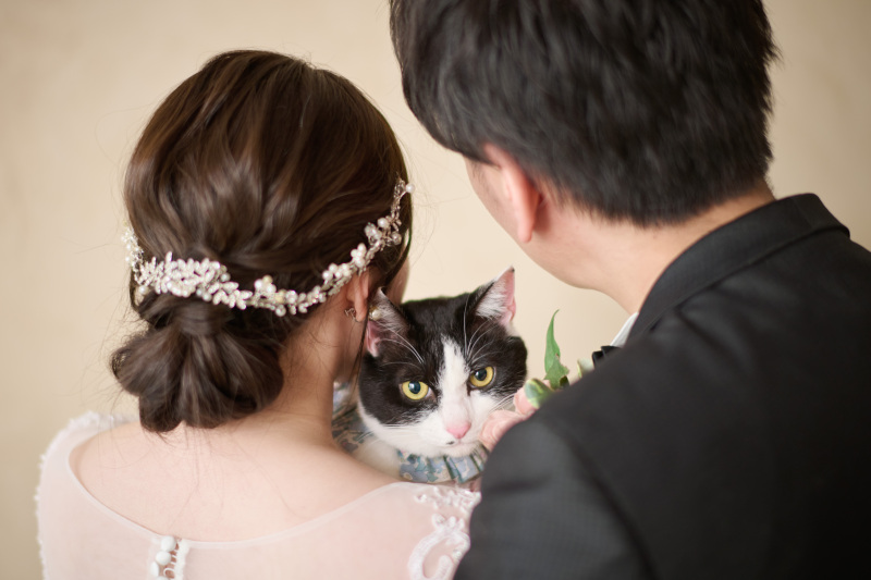 お二人の間から♡