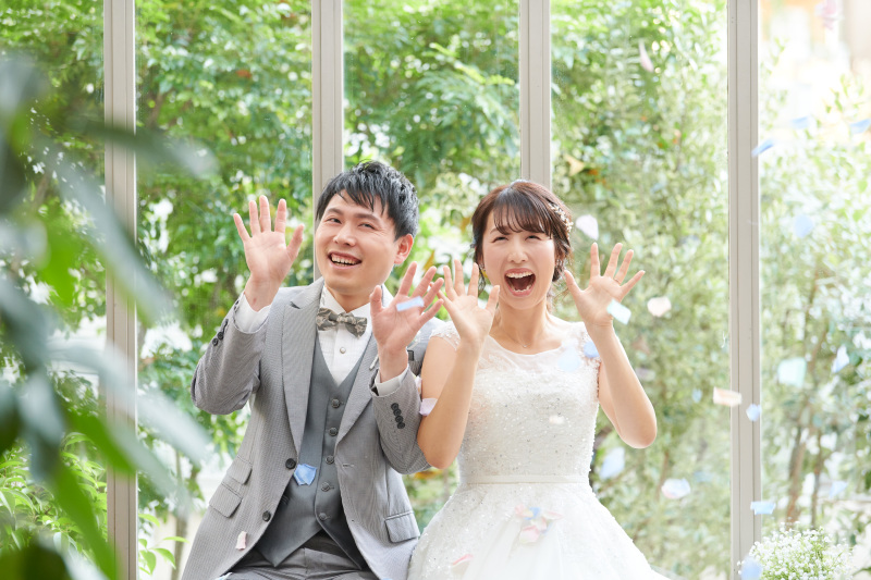ラストは花びらが舞う中で♪